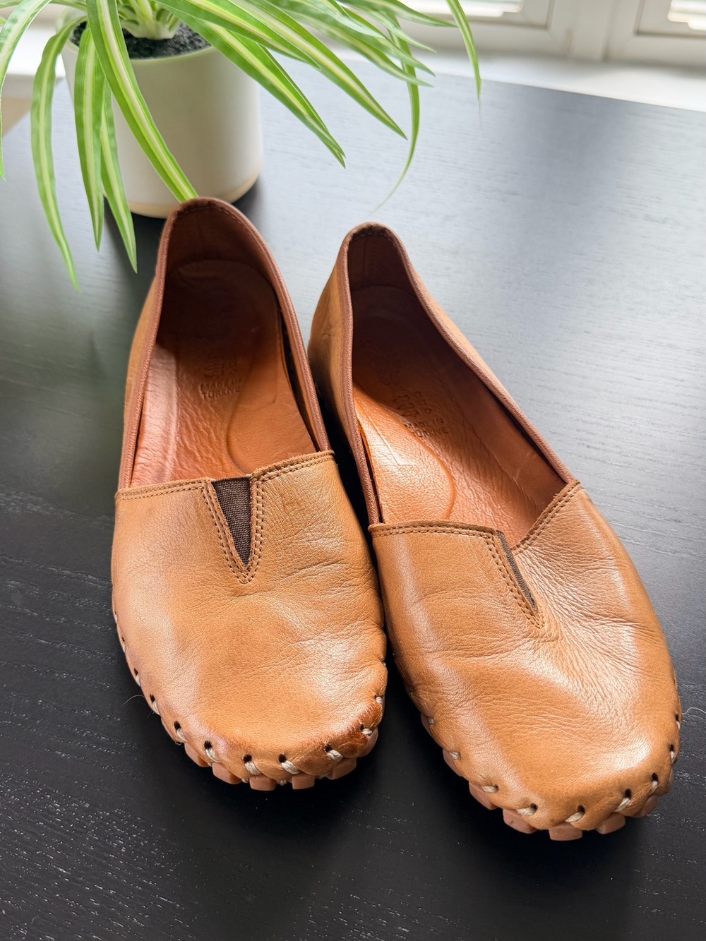 Spring Step Kathaleta Tan Slip On Loafer